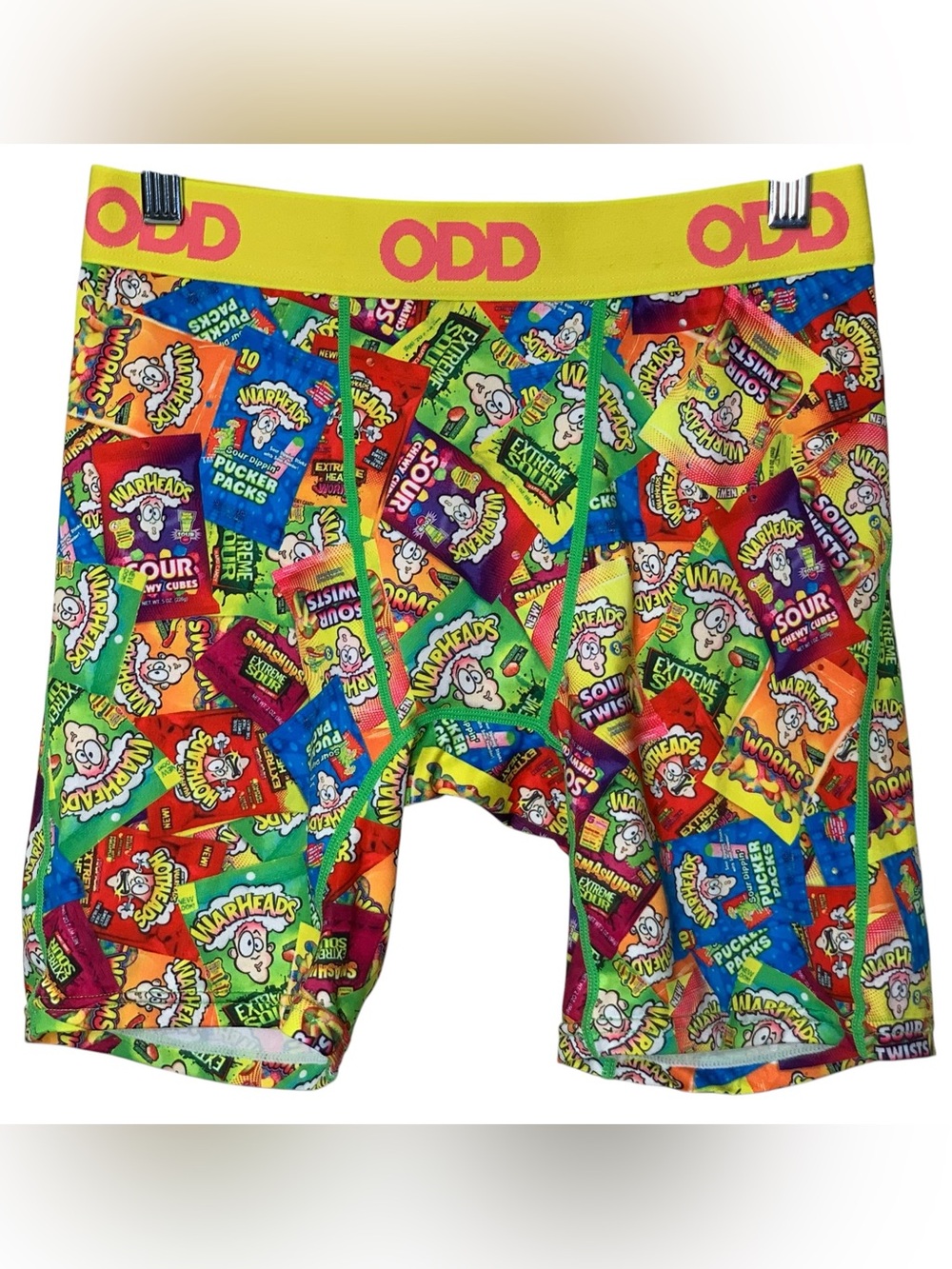 ODD NWOT Boxer Briefs Extreme Sour Warheads Candy Graphic Size S Novelty Print